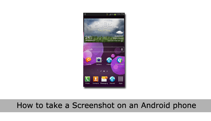 how to take screenshot on android phone