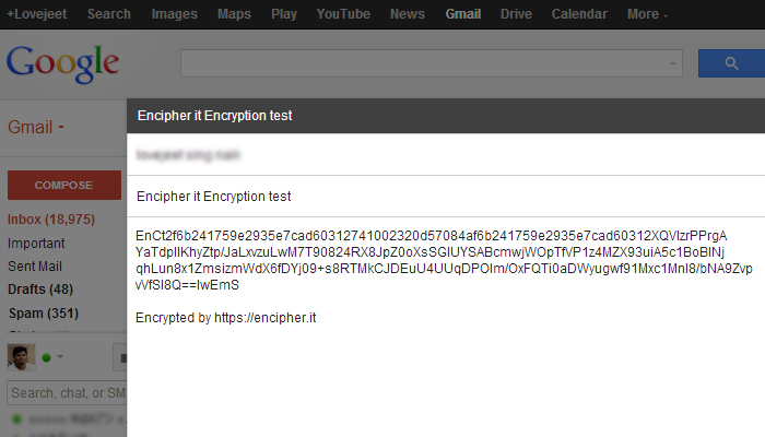 encipher it encrypted email