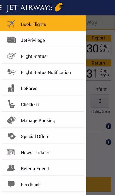book jet airlines ticket android app