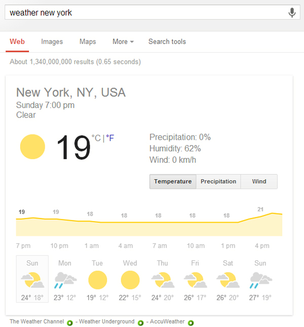 google-search-shortcut-weather-forecast