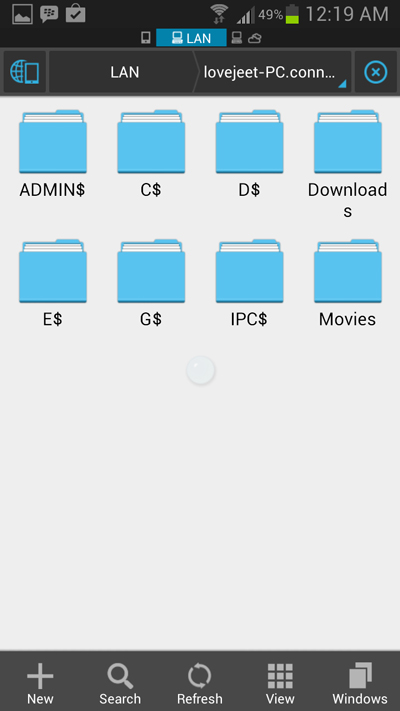 select-movie-folder-to-stream-video-to-android-phone