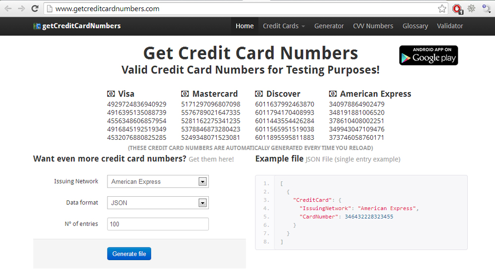 generate-credit-card-numbers-getcreditcardnumbers
