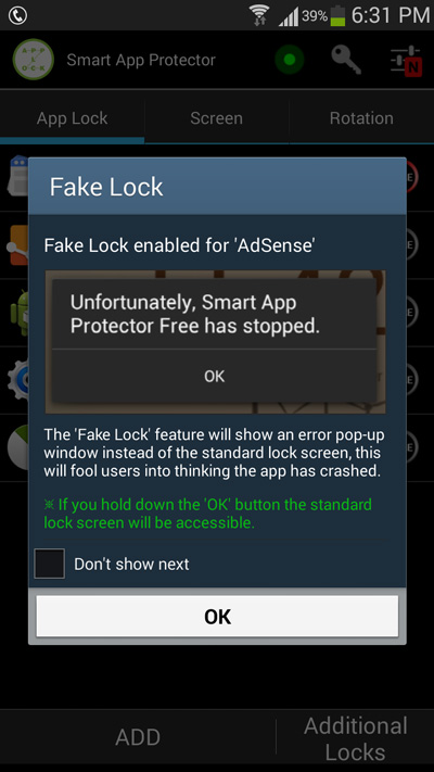 enable-fake-lock-in-smart-app-protector