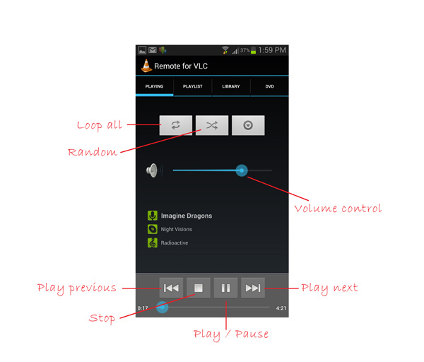 remote-for-vlc-controls