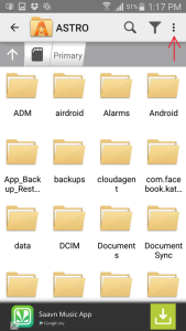 hidden files android