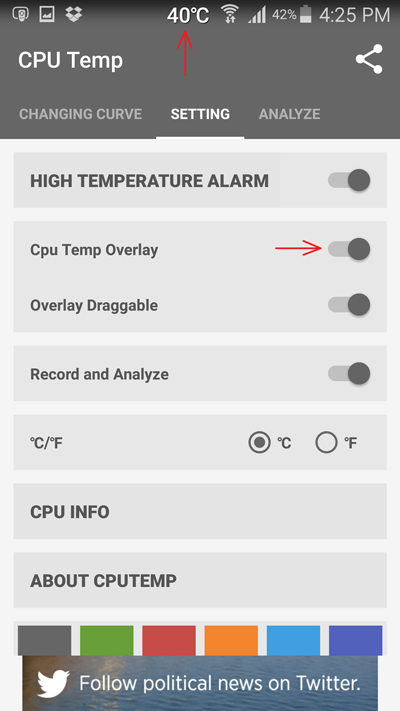 android pc temp monitor