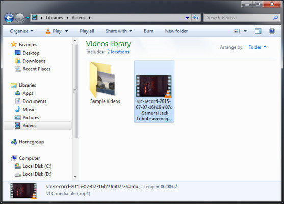 trim video with vlc