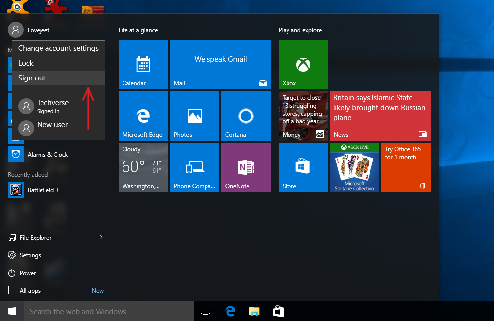 4 Ways To Sign Out Of Windows 10 Techverse 5954