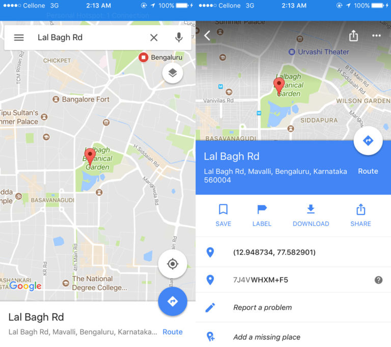 Find Latitude And Longitude On Google Maps Mobile App 768x683 
