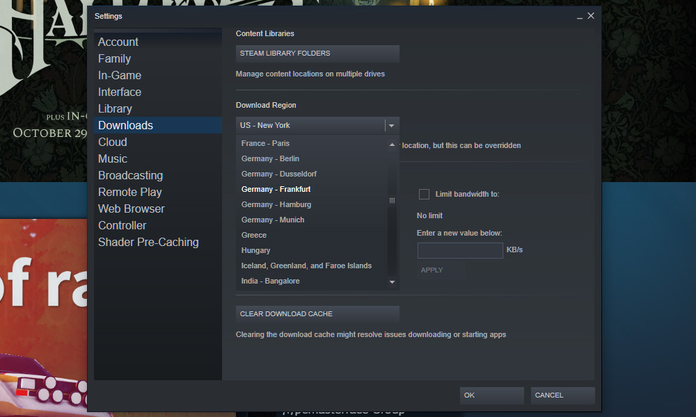 How to Increase Download Speed in Steam